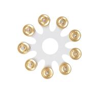 Harilla Hi Hat Tambourine Multiuse Lightweight Wear Resistant Musical Instrument Accessories Drum Parts Drum Cymbals for Concert KTV