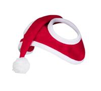 Harilla Horse Christmas Hat, Xmas Horse Hat Velvet Thick Headpiece Headwear Party Hat Horse Santa Hat for Livestock, Parade Supplies, 35cmx43cm