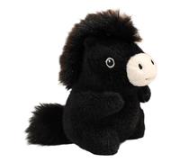 Harilla Horse Doll Animal Statue New Year Photo Props Cuddly Souvenir Gift Horse Figurine Decoration for Home Restaurant, Black