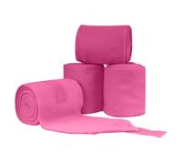 Harilla Horse Leg Protectors Wraps Bandages Boots Soft Fleece With Hook and Loop Tab Extended 2.75m Length for Secure Fit and Even Coverage suitable for daily care light riding , Hot Pink