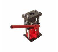 Harilla Hydraulic Hose er Manual Hydraulic Fitting Press Tool Bench Mount Machine Hand Lever Control Compact Four Fastener Corners Suitable for Workshop Maintenance, 8-Tooth, 13MM-27MM Caliber