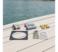 Harilla Hydraulic Steering Steering Pump Mounting Plate Fittings Linkage Set Metal Assembly With Threaded Lock Nut Flat Washers Seal Rings suitable for marine, 100 HP Internal Connection Accessories