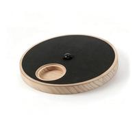 Harilla Industrial Bowl Dog Scratch Pad Wooden Board Nail Trimming Enrichment Toy With Suction Cups Non Slip Textured Top Suitable for home use indoor exercise 29.5x29.5x4.5cm