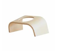 Harilla Industrial Bowl Stand Elevated Pet Feeder Raised Cat And Small Tilted Ceramic Bowls Wooden Stand Compact Feeding Station, Single Bowl Stand