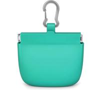 Harilla Industrial Pouch Pet Treat Pouch Training Bag Reward Holder Silicone Waterproof Simple One Hand Opening With Attach To Bag Or Belt Suitable for training outdoor walks, Cyan Silicone Case