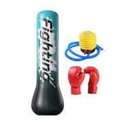Harilla Inflatable Kids Punching Bag,Inflatable Toy,59 inch Practicing Karate Taekwondo,Anger Management Punching Bag for Kids 3-12, with gloves