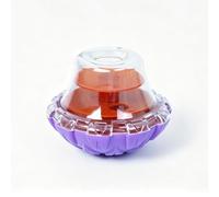 Harilla Interactive Puzzle Feeder Dog Cat Dispenser Treat Dispenser Slow Feeding Toy PP Wobble Action Stimulates Mind and Releases Food Suitable for anxious pets enrichment games indoor use, Purple