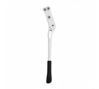 Harilla Kickstand Aluminum Alloy Cycle Parking Support Spring Folding Structure Upright Rest Stand Anti Slip Foot Suitable for Home Garage Outdoor Stop, White