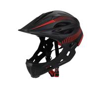 Harilla Kids Bike Helmet for Kids Full Face Helmet Cycling Helmet Trendy Comfortable Protective Gear Biking Helmet Child Bicycle Helmet for Boys Helmet Bicycling Cycling Riding, black red