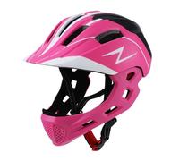 Harilla Kids Full Face Helmet Boys Child Bicycle Helmet Removable Mountain Bike Helmets Adjustable Cushioning Sporting Road Cycling Helmets for Kids Boys Girls Children Bicycling, Pink