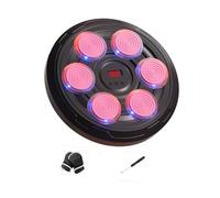 Harilla Kids Music Boxing Machine Wall Target Punching Pad with Light, Focus Training Electronic Boxing Wall Target, for Sports, Pink 6 Target