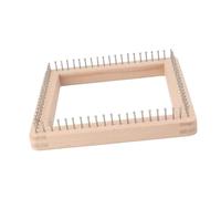 Harilla Knitting Board Weaving Loom Needlework Tools,Weaving Pegs, Convenient for Shawls Beginners Blankets Crochet, 20cmx20cmx3.5cm