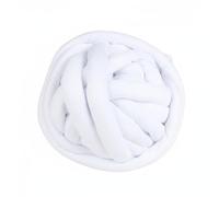 Harilla Knitting Yarn Cushion Chunky Yarn Tube Yarn Arm Knitting Material with Comfortable Cushiony Core Suitable for Sofa Throws Bedroom Decor Pet Loungers Weekend Craft Activities, White