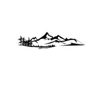 Harilla Large Car Sticker Decal Automotive Decal Simple Installation Gift Sunproof Vehicle Side Sticker for RV Motorhome Camping, Black