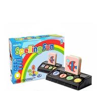 Harilla Learning Card Spelling Game Set Flashcard Puzzle Alphabet Matching Toy Word Building Kit engaging double sided words and pictures suitable for phonics practice reading readiness small groups