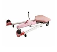 Harilla Leg Stretching Split Machine Leg Stretcher Flexibility Stretch Equipment Steel Build Pu Leather Padding Adjustable Angle Control Suitable for Dance , Pink Standard Model Without Timer