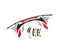 Harilla Line Sport Wing Kite with Handles Line Set,Sturdy Flying Kite,Easy to Fly,for Trips,Birthday Gift Outdoor Activities, Gray