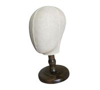 Harilla Mannequin Head Model Hat Display Rack Portable Wig Holder Hat and Cap Display Stand for Malls Wig Making Shop Scarves Headset, dark brown