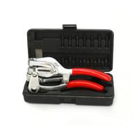 Harilla Manual Hole Punch Set Punch Pliers Leather Punch Tool With Quick Change Heads Precision Hole Making Rugged Metal Body In Storage Box suitable for workshop upgrades craft work home repairs