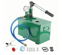 Harilla Manual Pressure Pump Pressure Testing Pump Leak with Gauge Analog Pressure Gauge Hand Pump Metal Reservoir Portable, 40KG Large Pump Model with 1.5m Hose and Pipe Cutter