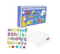 Harilla Matching Alphabet Word Game Educational Sorting Matching Sight Words Spelling Learning Toy for Kindergarten Girls