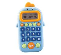 Harilla Math Game Electronic Calculator Addition Subtraction Multiplication Division Math Toys Educational Toy for Preschool Children, Blue