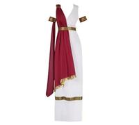 Harilla Men Performance Costume Roman Outfit Tunic Robe Cloak Belt Detail Polyester Classic Suitable for Theatrical Performances Cultural Festivals School, XL, Roman Adult Female Style B