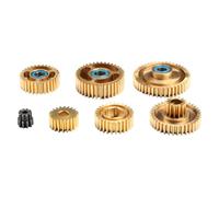 Harilla Metal Gearbox Gear Set Transmission Gears Spare Parts Motor Gearbox Gears for 1:14 RC Car Tractor Remote Controlled Vehicles