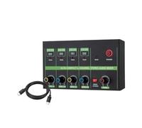 Harilla Mini Audio Mixer, Portable Audio Mixer,Separate Volume Controls Stereo Audio Mixer,Audio Interfacer for Small Studio
