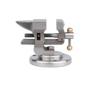Harilla Mini Bench Vise Tabletop Clamp Metal Mount Tool Ball-End Turning Handle Suitable for Hobby Repair DIY Craft, First Generation Mini Vise 1 Inch
