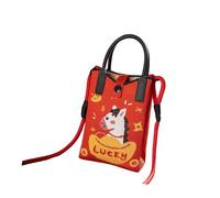 Harilla Mini Knitted Phone Bag Small with Shoulder Strap Creative Soft Chinese New Year, Ingot