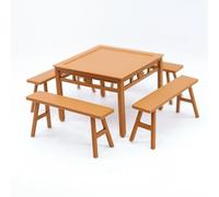 Harilla Miniature Bench Vintage Table Bench Furniture PLA Smooth Surface With Nostalgic Charm Suitable for dollhouses dioramas architectural models stop motion collectors, 1-12 Scale