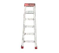 Harilla Miniature Ladder Display Model Step Ladder Diorama Accessory Resin Scale Prop With Sturdy Structure And Fine Detail Suitable for tabletop scenery, Red