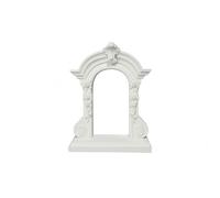 Harilla Miniature Scene Display Gothic Dollhouse Window Prop Accessory Model Arched Window Ornament Pla Eco Friendly Suitable for craft scenes themed displays home decoration, White