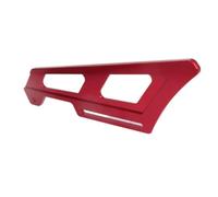 Harilla Motorcycle Chain Cover Rear Guard CNC Machined Aluminum Alloy Drive System Protector Lightweight Tapered Plate Smooth Metal Finish Suitable for Motorbike Trail Use, Red