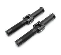 Harilla Motorcycle Footrest Passenger Pegs Rear Peg Folding Design With Textured Grip Solid Aluminum Alloy Hardware Suitable for city commuting weekend two up riding, Black