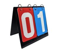 Harilla Multi Sports Scoreboard Flip Scoreboard, 2 Digit Tabletop Manual Table Score, Score Counter for Volleyball Badminton
