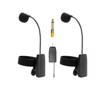 Harilla Musical Instrument Mic Sax Clip on 30M for Clarinet Trumpets Trumbone Stage Performance, 1 in 2