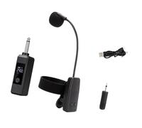 Harilla Musical Instrument Mic Sax Clip on 30M for Clarinet Trumpets Trumbone Stage Performance, 1 in 1