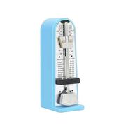 Harilla Musical Metronome Mechanical Pendulum Timer Traditional Small Footprint Metal Frame Spring Power Drive with Visual Tempo Indicator Suitable for Instrument Rehearsal Teaching Aid, Blue