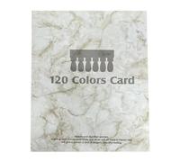 Harilla Nail Color Display Book 120 Slots Professional Nails Art Card Chart, Gel Polish Display Card with 120 Pcs False Nails Tips for Salon Gel Polish Sample Showing Tools, Gray