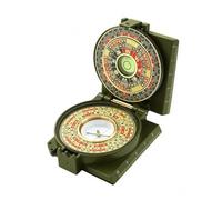 Harilla Navigation Compass Feng Shui Tool Folding Compass Orientation Instrument Box Case Alloy Acrylic Design Suitable for Field Exploration Outdoor Adventures Personal Travel