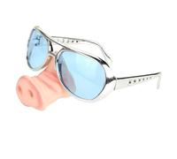 Harilla Novelty Pig Nose Glasses Party Sunglasses Silly Glasses Disguise Pig Costume Funny Sunglasses for Adults Women Ladies Men Kids for Birthday Masquerade Bachelor Party, blue