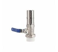 Harilla Nozzle Water Sprayer Ejector with Ball Valve Control Adjustable Column Brass Or Stainless Steel Construction Suitable for Water Gardens Resort, Ss Short 1IN Ppr