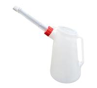 Harilla Oil Measuring Jug White Multipurpose with Spout Pot Sturdy Automotive Oil Dispenser Accessories for Vehicle Automotive, 2 L