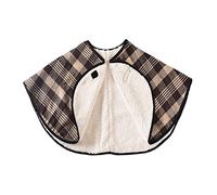 Harilla Old People Warm Shoulder Shawl Cape Wrap Comfortable Touch Protective for Watching Bed