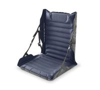 Harilla Outdoor Inflatable Seat Folding Chair Cushion With Adjustable Back Support Portable Seat Pad Air Filled Comfort Nylon TPU Layered Build suitable for beach picnic campsite, Steady Blue