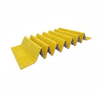 Harilla Outdoor Insulation Pad Foldable Sleeping Pad IXPE Mat Honeycomb Surface Resistant Suitable for Outdoor Adventures Camping Trekking Trail Rest, Yellow