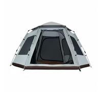 Harilla Outdoor Shelter Hexagon Camping Tent Canopy Pavilion Shade With Spacious Interior And Lightweight 5 kg Carry Suitable for Group Days Backyard Use, Off White, Off White, 240 240 155CM