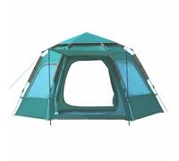 Harilla Outdoor Shelter Hexagon Camping Tent Canopy Pavilion Shade With Spacious Interior And Lightweight 5 kg Carry Suitable for Group Days Backyard Use, Green, Green, 240 240 155CM